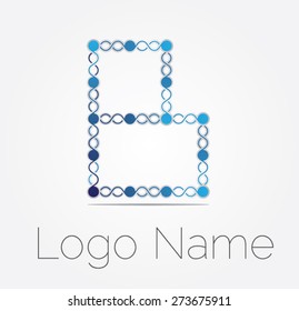 Letter B logo icon design template elements