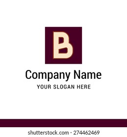 Letter B logo icon design | alphabet letter | Stylish Colorful typographic template elements | shiny icon template | corporate identity