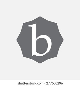Letter B logo icon design template elements. Illustration. Outbox




