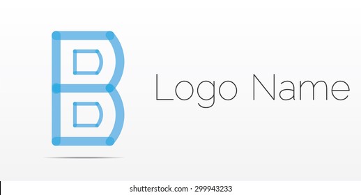 Letter B logo icon design template elements, logo design