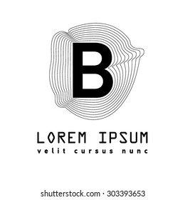 Letter B logo icon design template elements. Vector color sign. Colorful creative sign. Universal icon.