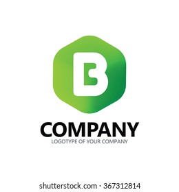 Letter B logo icon design template elements