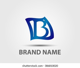 Letter b logo icon design template elements
