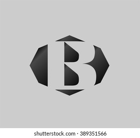 Letter B logo icon design template elements
