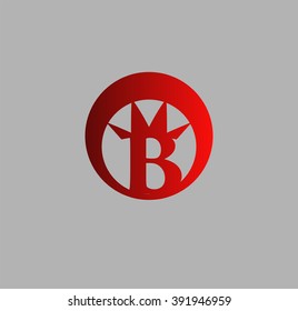 Letter b logo icon design template elements
