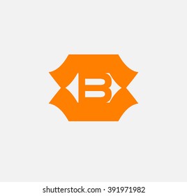 Letter b logo icon design template elements
