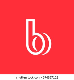 Elementos de plantilla de diseño de icono de logotipo de letra B
