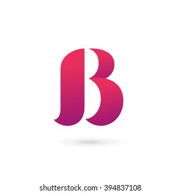 Elementos de plantilla de diseño de icono de logotipo de letra B
