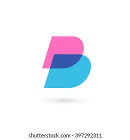 Letter B logo icon design template elements
