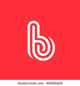 Letter B logo icon design template elements
