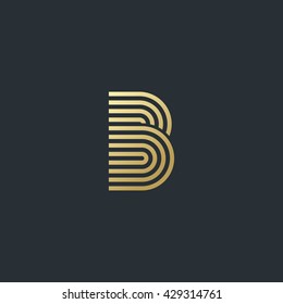 Letter B logo icon design template elements - Illustration. Letter B logo icon design - vector sign. 