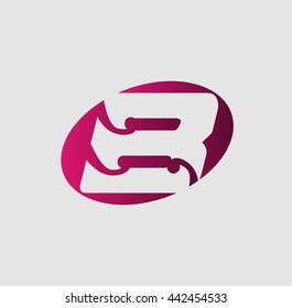 Letter B logo icon design template elements
