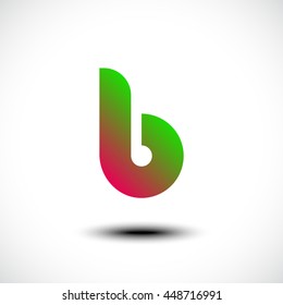 Letter B logo icon design template elements. Vector illustration