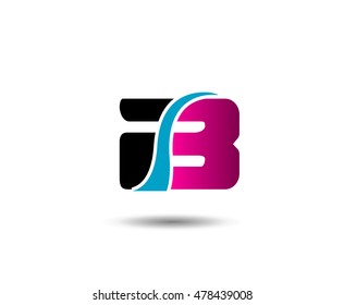 Letter b logo icon design template elements
