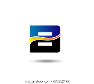 Letter b logo icon design template elements
