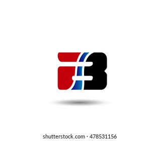 Letter B logo icon design template elements
