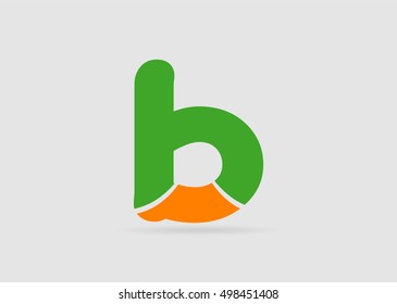 Letter b logo icon design template elements
