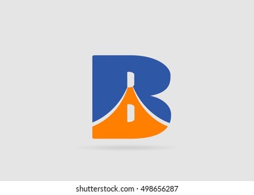 Letter b logo icon design template elements
