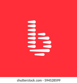 Letter B logo icon design template elements 
