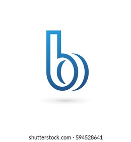 Letter B logo icon design template elements 
