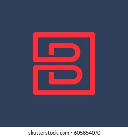 Elementos de plantilla de diseño de icono de logotipo de letra B 
