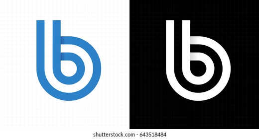 Letter B logo icon design template elements