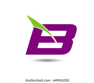 Letter b logo icon design template elements
