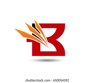 Letter b logo icon design template elements
