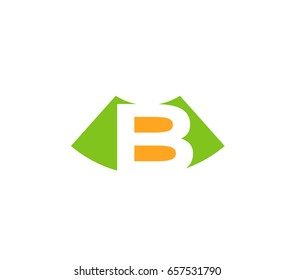 Letter b logo icon design template elements
