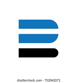 letter b logo icon design template elements