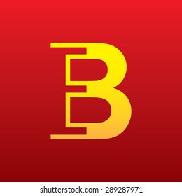 Letter B logo icon sign design template elements 