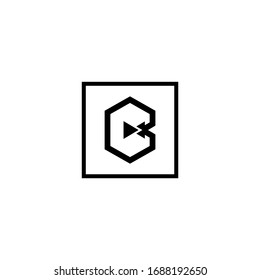 letter B logo icon template
