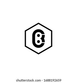 plantilla de icono de logotipo de letra B