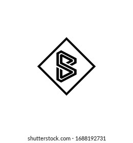 plantilla de icono de logotipo de letra B