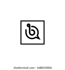 plantilla de icono de logotipo de letra B