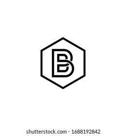letter B logo icon template