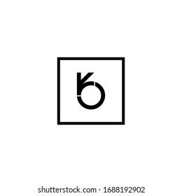 plantilla de icono de logotipo de letra B