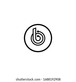 letter B logo icon template