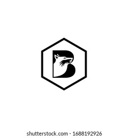 plantilla de icono de logotipo de letra B