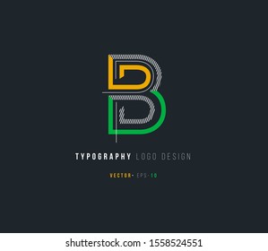 Letter B logo icon vector template.