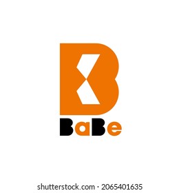 letter b logo identity. Initial b logo with unique shape for brand identity