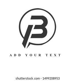 letter B logo illustration vector art 