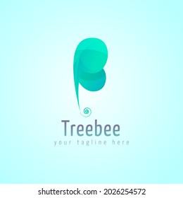 Ilustración del logotipo de la letra B diseño vectorial bueno para su empresa