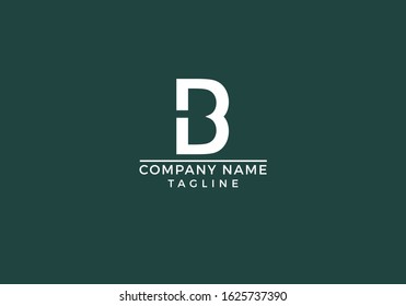 Letter B logo initial based icon unique creative minimal graphic company abstract design in vector editable file.