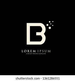 Letter B Logo. Initial Letter Design Vector Luxury Colors