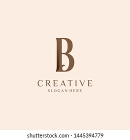 Premium Vector B Logo Two Color Stock Vector (Royalty Free) 1045050772 ...