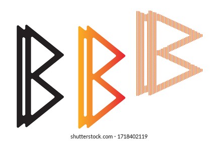Buchstabe B Logo, Anfangsbuchstabe Logo B, Buchstabe B Design-Vorlage 