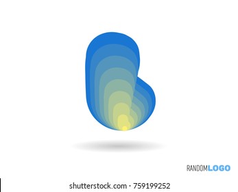 Letter B logo. Initial icon. Multi purpose and easy to edit