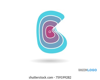 Letter B logo. Initial icon. Multi purpose and easy to edit