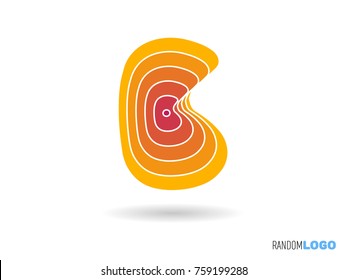 Letter B logo. Initial icon. Multi purpose and easy to edit